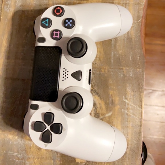 Two PlayStation 4 wireless controllers